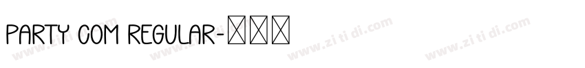 Party Com Regular字体转换